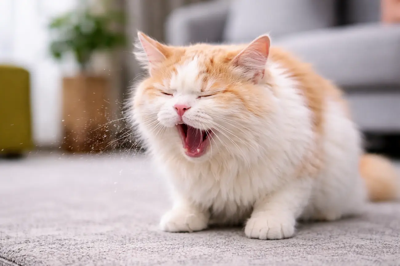 por que mi gato estornuda causas y que hacer