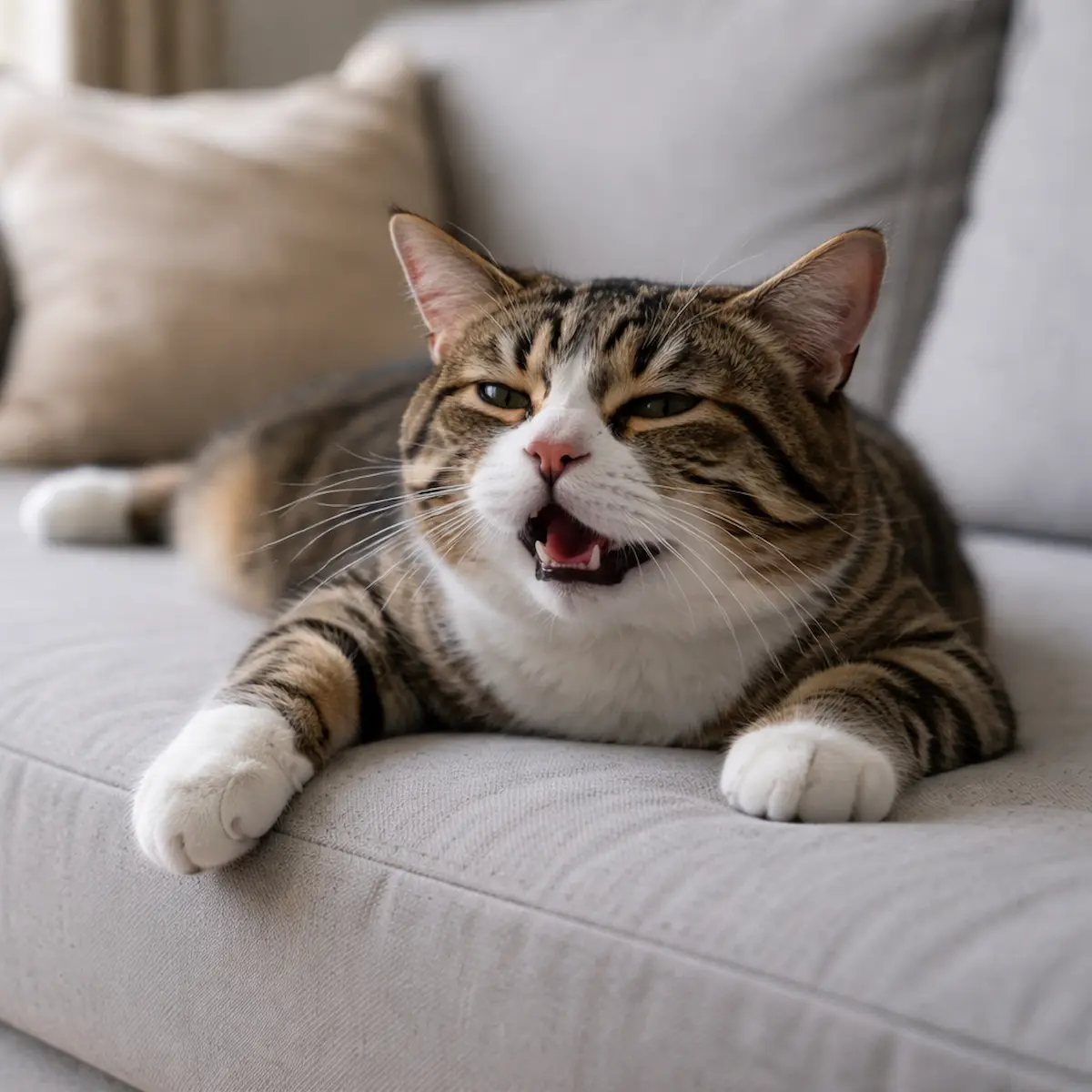 gato respiración rara