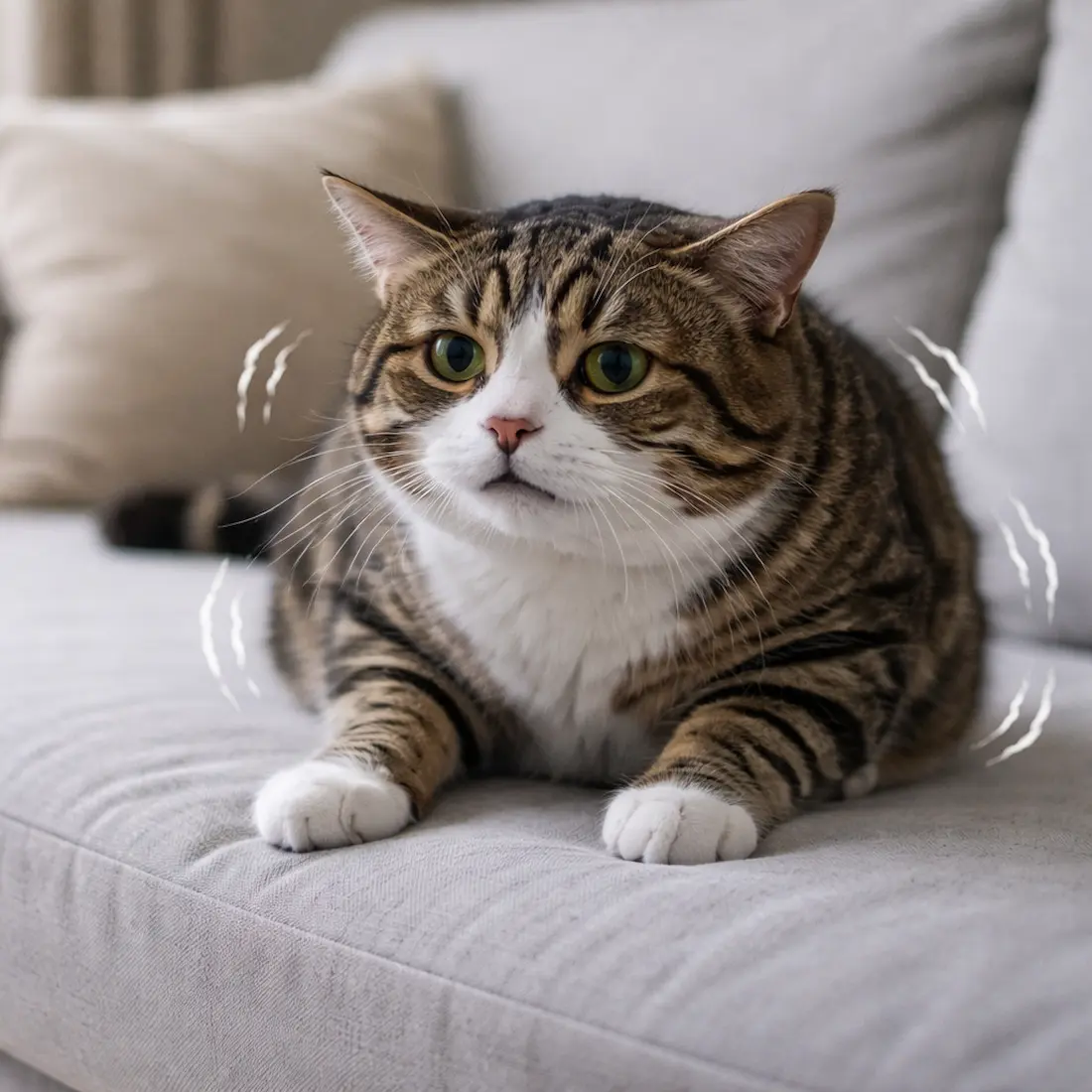 gato temblando causas