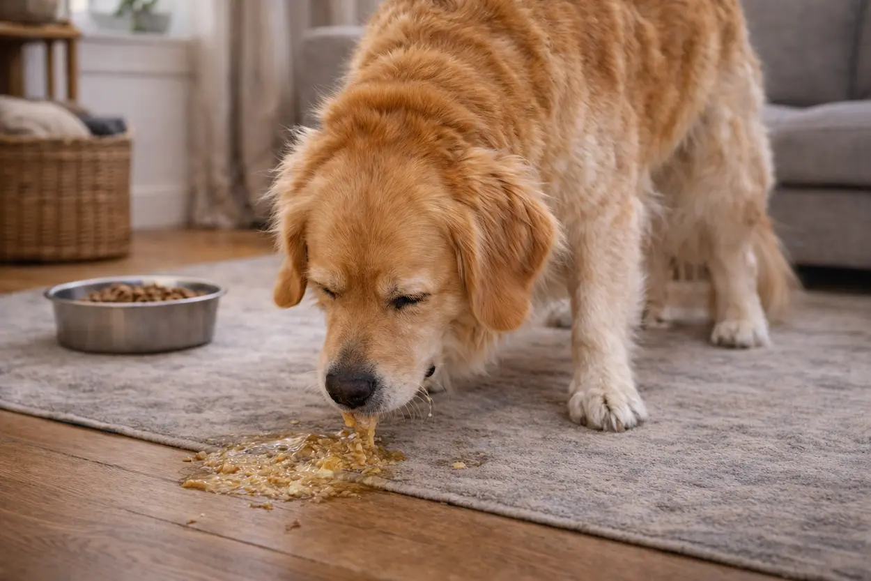 perro vomita y no quiere comer sintomas